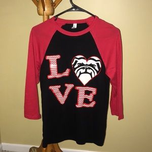 Georgia bulldogs love shirt